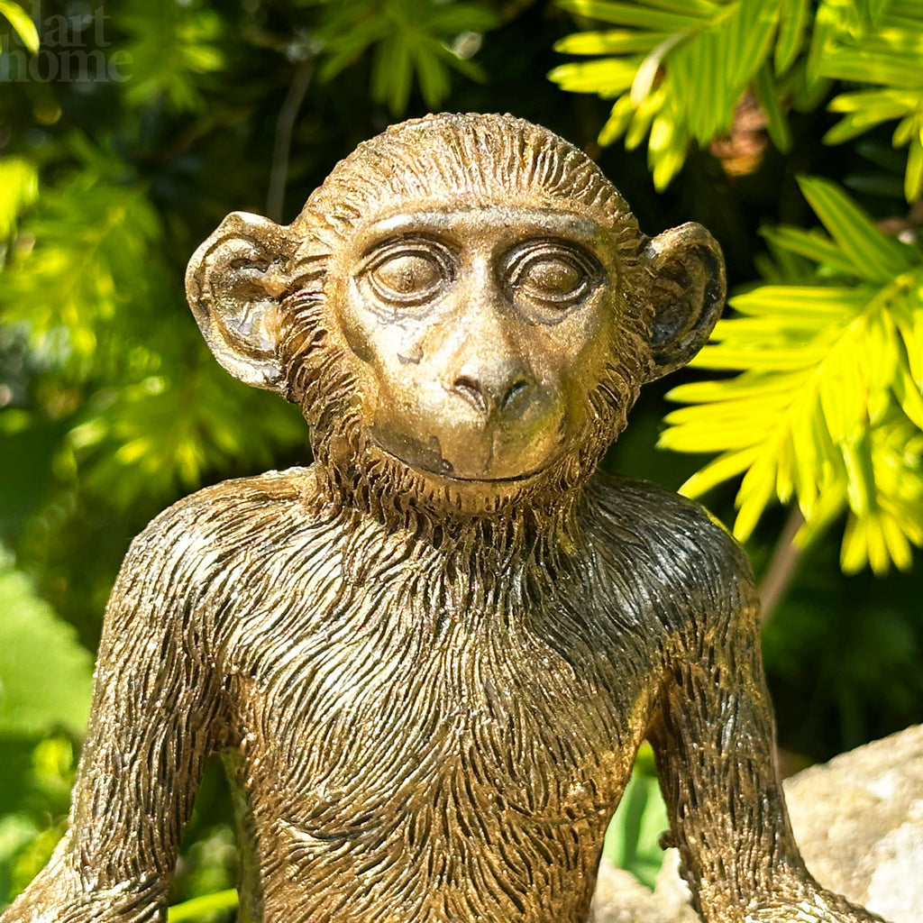 Goldene Yoga-Affenfigur A