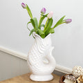 Off White Fish Jug Vase