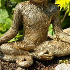 Gold Yoga Monkey Figurine A