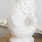 Off White Fish Jug Vase