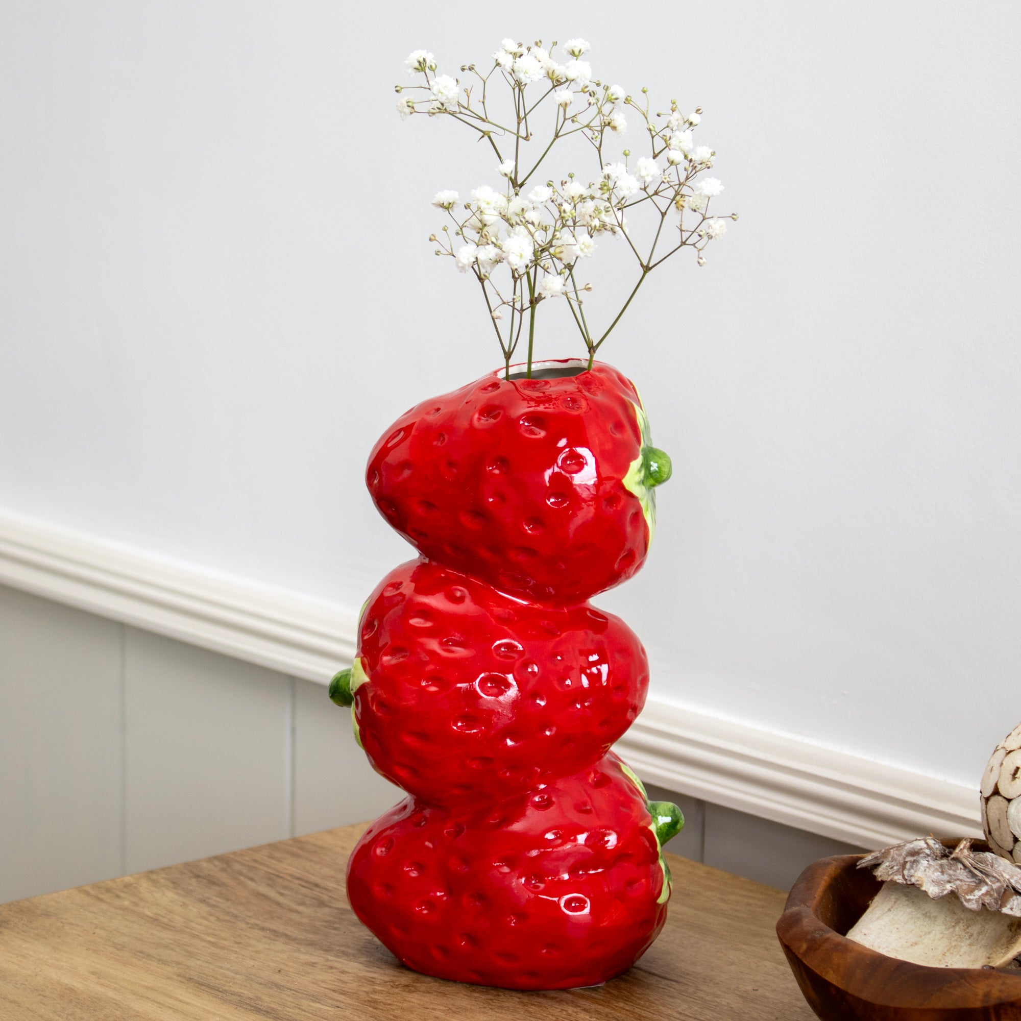 Strawberry Stack Vase