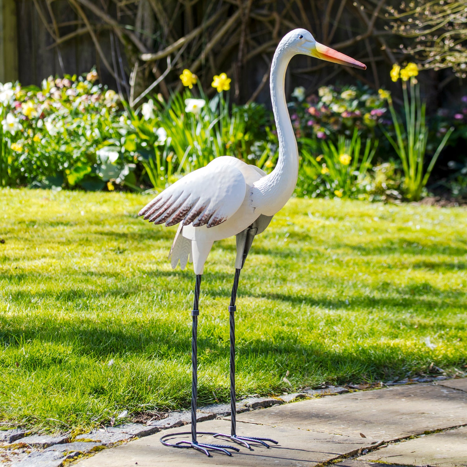 Große Storch-Gartendekoration