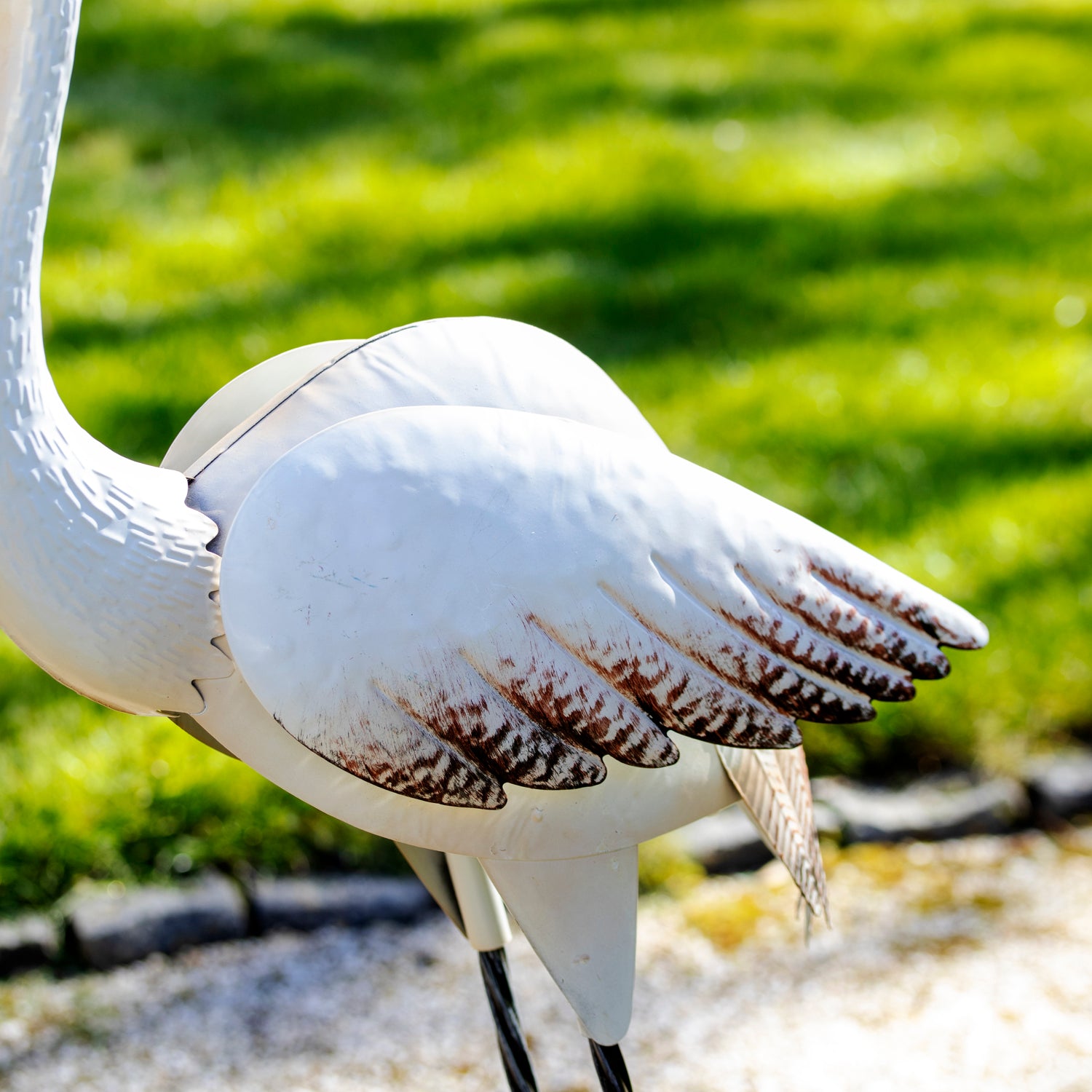 Metal Stork Garden Ornament