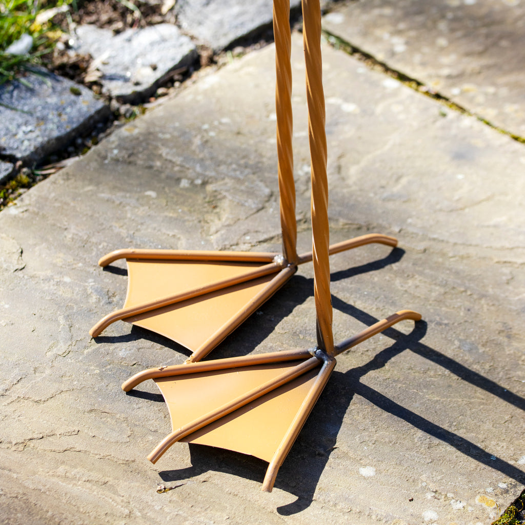 Grey Metal Heron Garden Ornament