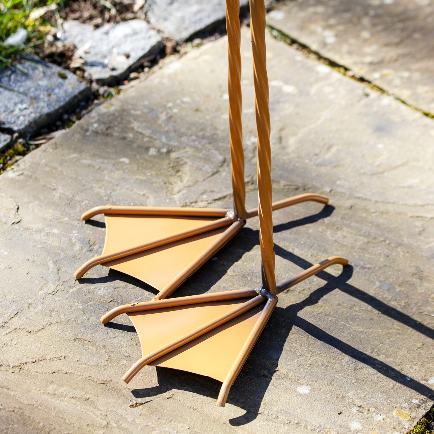 Grey Metal Heron Garden Ornament