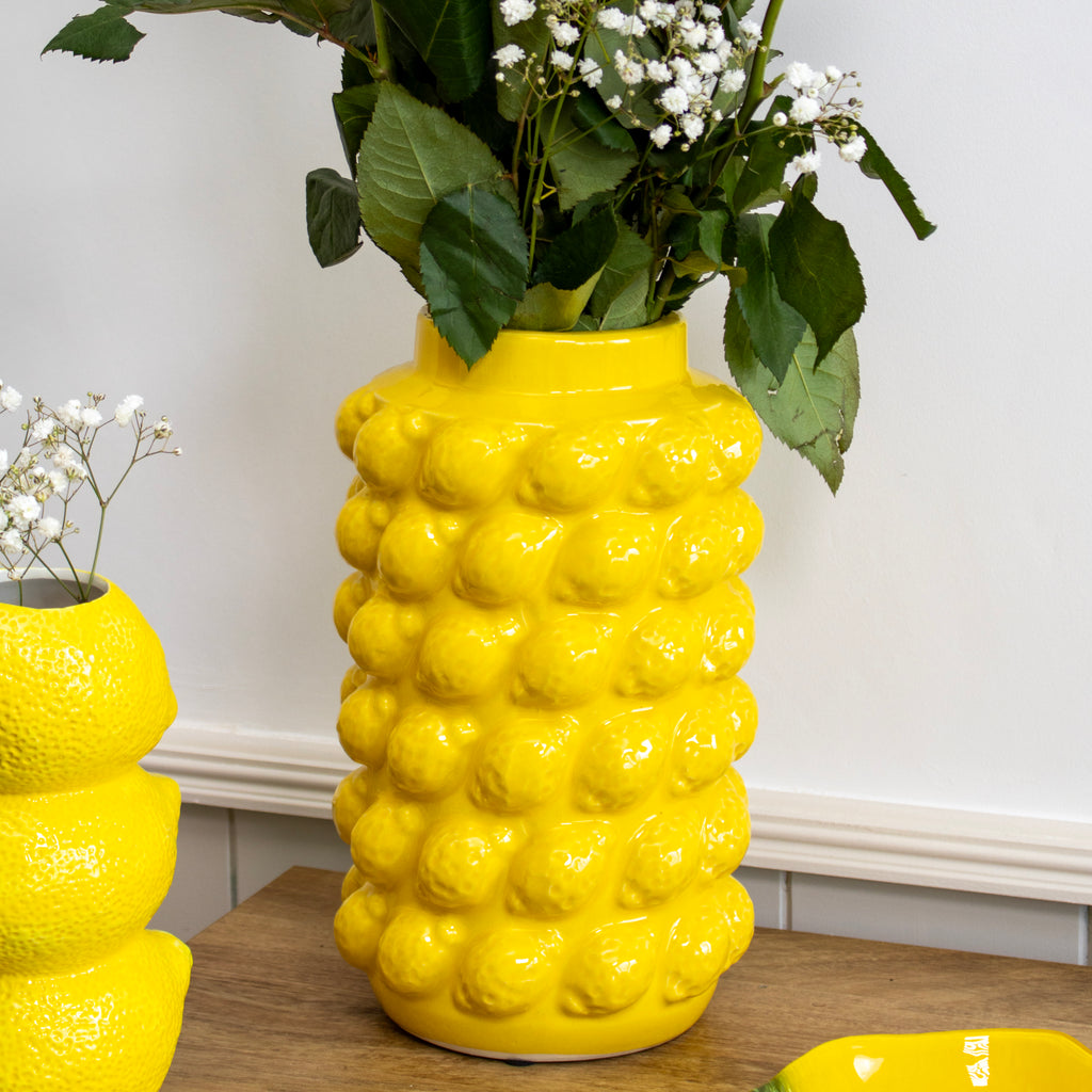 Large Multi Lemon Vase