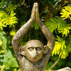 Gold Yoga Monkey Figurine C