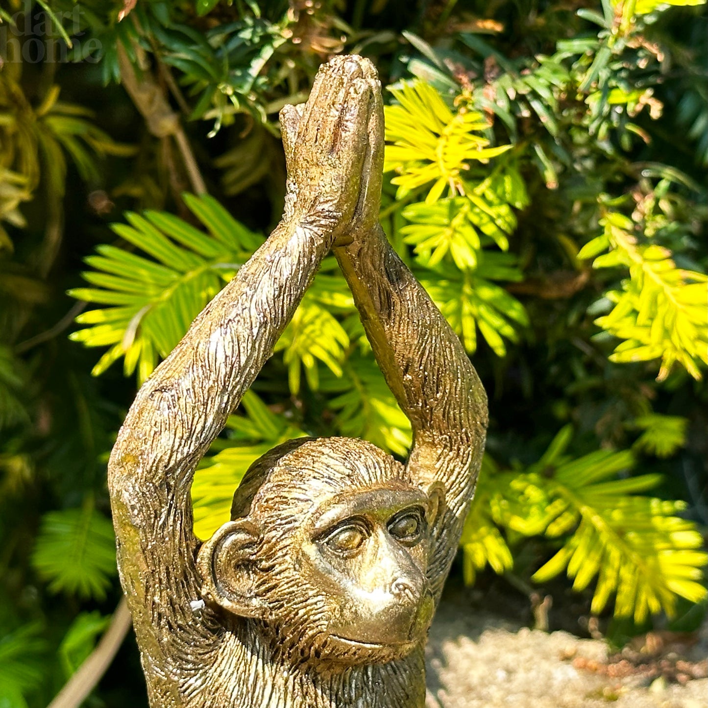 Gold Yoga Monkey Figurine C