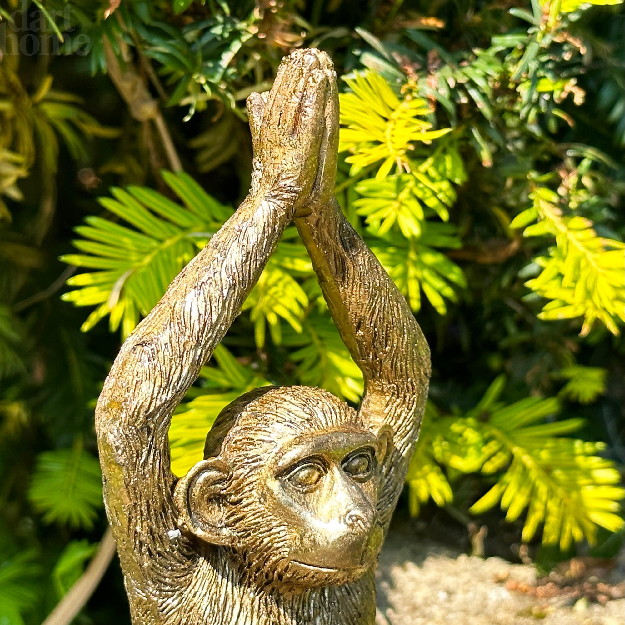 Gold Yoga Monkey Figurine C