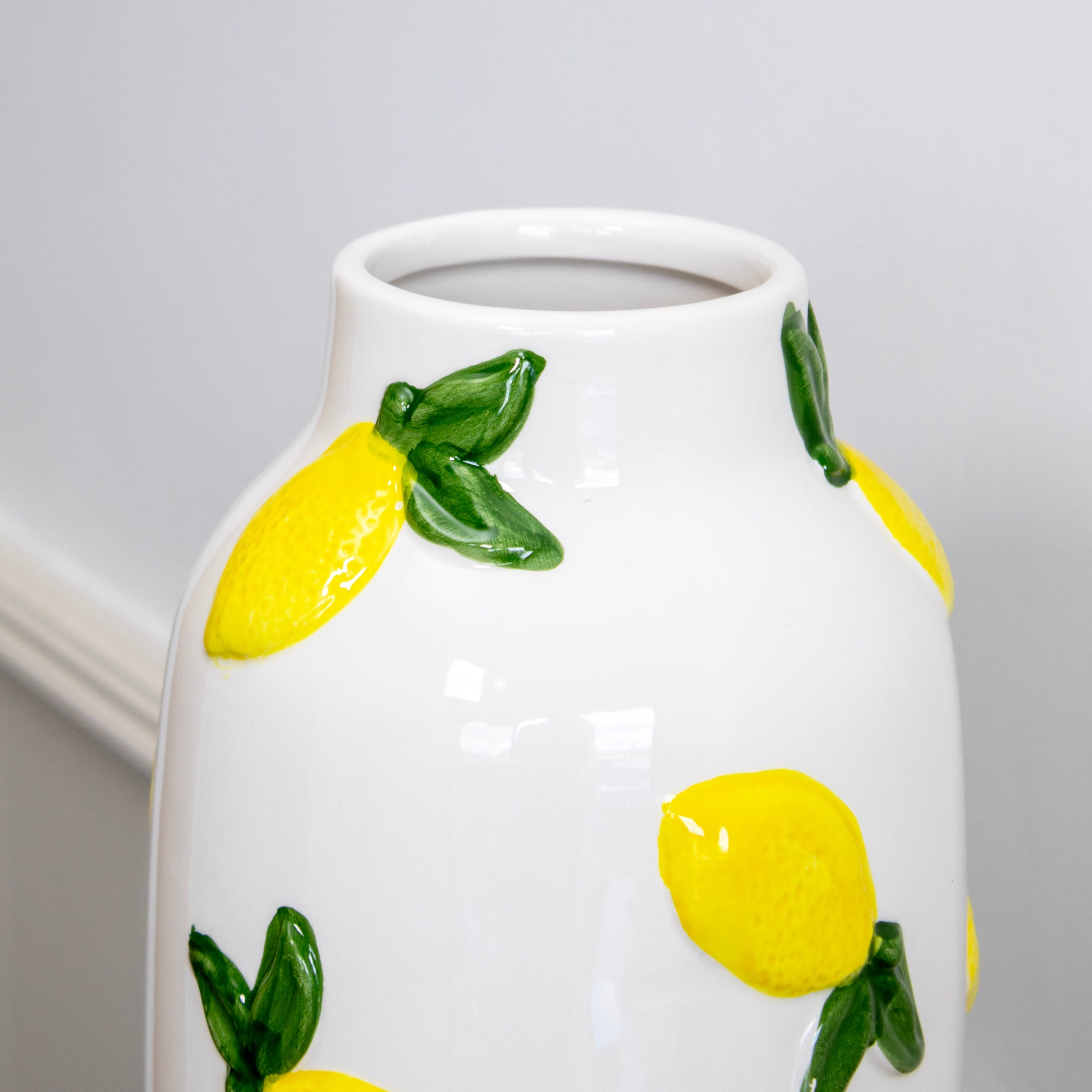 Raised Lemon Bottle Vase