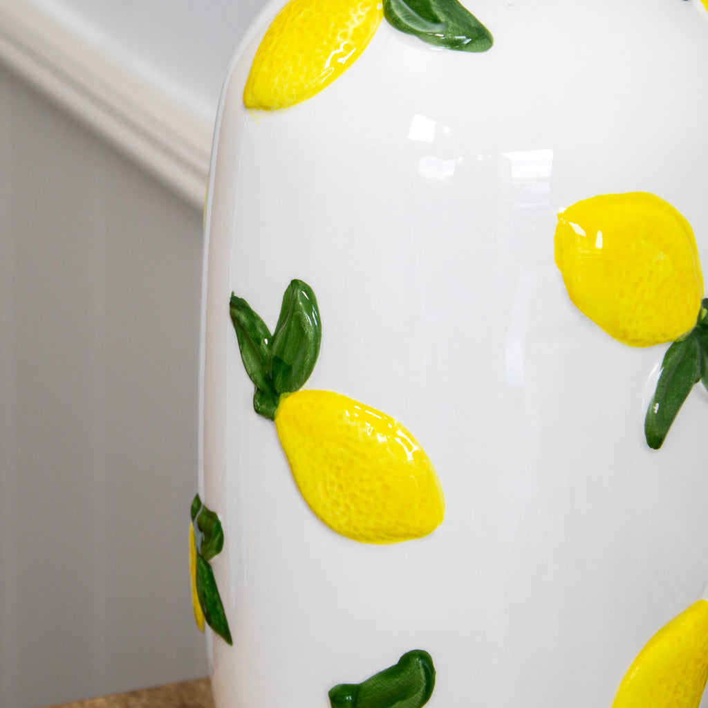 Raised Lemon Bottle Vase