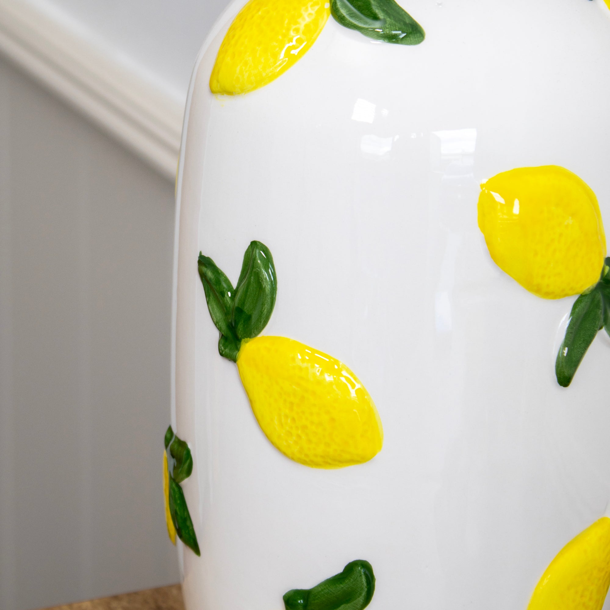 Raised Lemon Bottle Vase