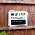 White WiFi Password Chalkboard Wall Sign