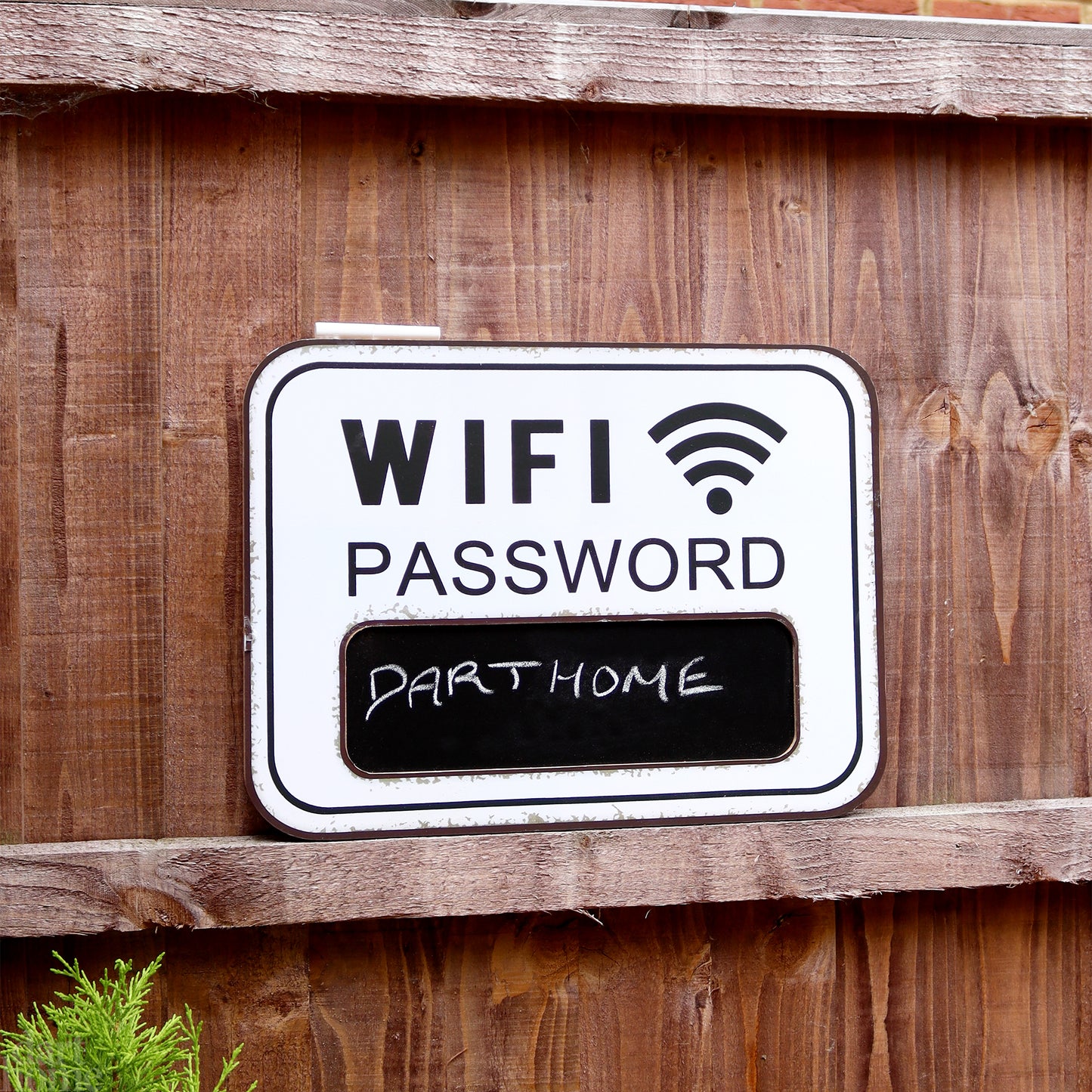 White WiFi Password Chalkboard Wall Sign