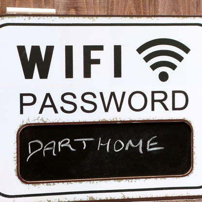 White WiFi Password Chalkboard Wall Sign