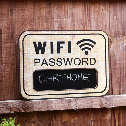 Brown WiFi Password Wall Sign