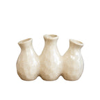 Off White Speckle Multi Bottle Bud Vase