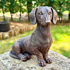 Copper Daschund Figurine