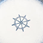 Set Of 4 Stoneware Nautical Side Plates