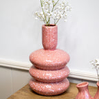 Speckled Pebble Stack Vase