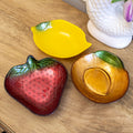 Set Of 3 Fruit Glass Dishes
