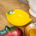 Set Of 2 Lemon Glass Dishes