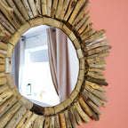 Driftwood Star Wall Mirror 60 x 60 cm
