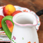 Ceramic Floral Print Jug Vase