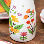 Ceramic Floral Print Jug Vase