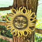Gold Jolly Sun Wall Plaque