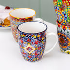 Set Of 4 Tuscany Mandala Mugs