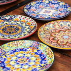 Set Of 4 Tuscany Mandala Side Plates