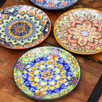 Set Of 4 Tuscany Mandala Side Plates
