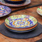 Set Of 4 Tuscany Mandala Side Plates