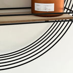 Black Wire Round Wall Shelf Unit
