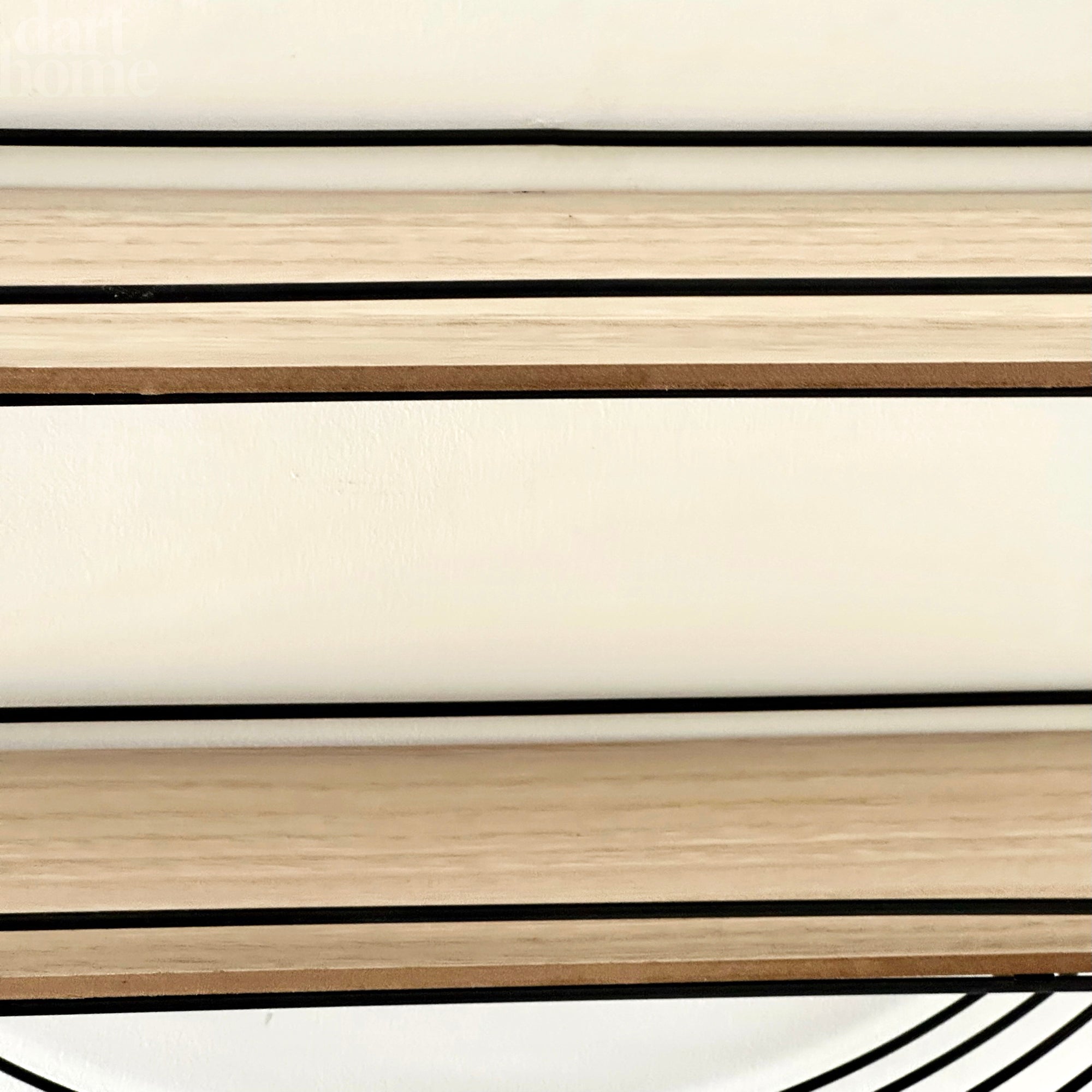 Black Wire Round Wall Shelf Unit