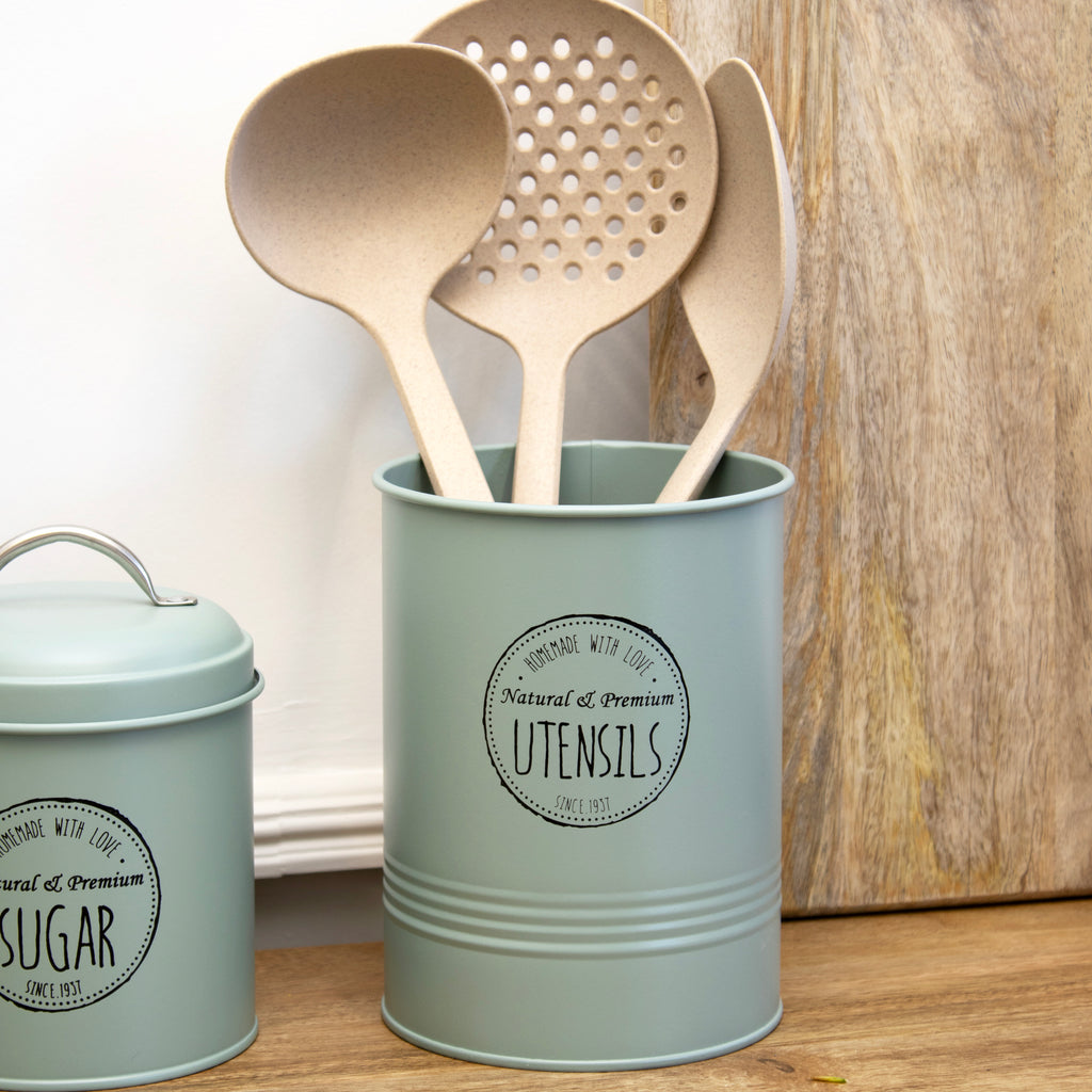 Matt Green Utensil Pot