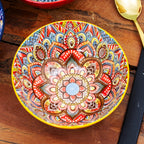Set Of 4 Tuscany Mandala Cereal Bowls