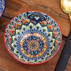Set Of 4 Tuscany Mandala Cereal Bowls