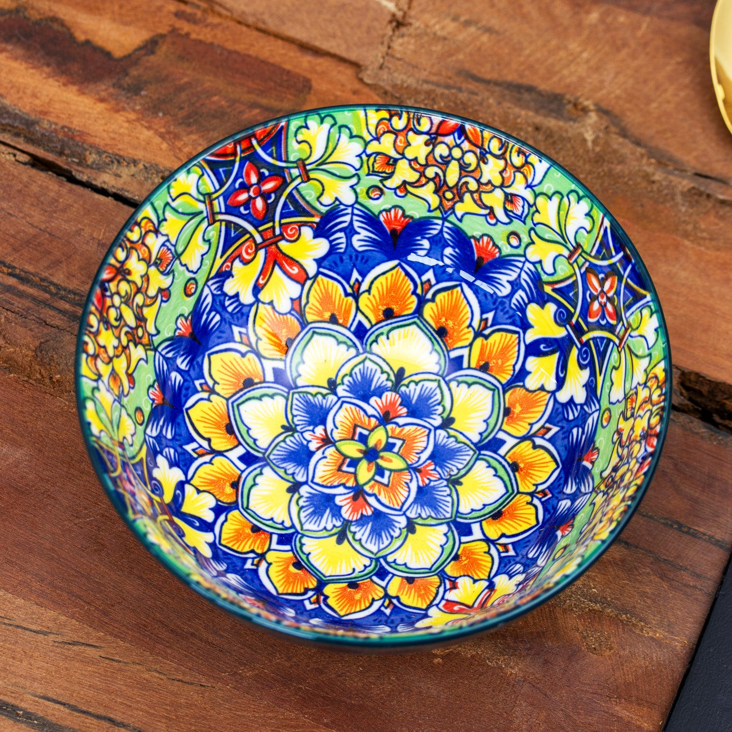 Set Of 4 Tuscany Mandala Cereal Bowls