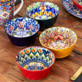 Set Of 4 Tuscany Mandala Small Bowls