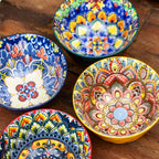 Set Of 4 Tuscany Mandala Small Bowls