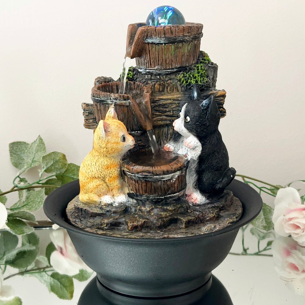 Playful Kittens Indoor Water Fountain