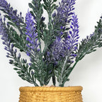 Artificial Lavender Plant In Resin Pot