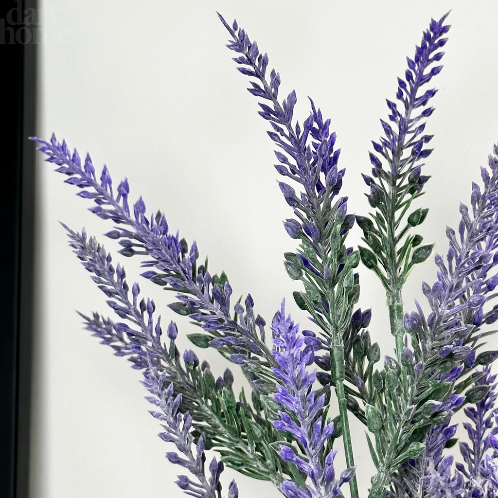 Artificial Lavender Plant In Resin Pot