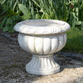 Stone Grey Fluted Urn Planter