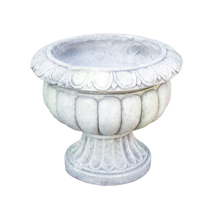 Stone Grey Fluted Urn Planter
