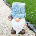 Rustic Blue Bird Gnome Planter