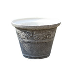 Round Stone Effect Scroll Planter