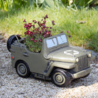 Cement US Army Truck Planter